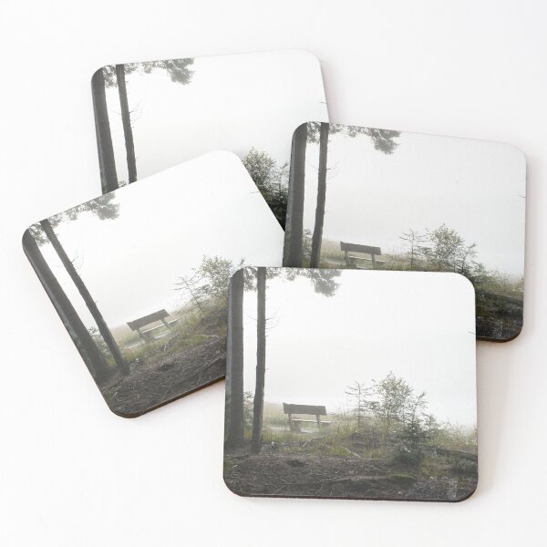 Item preview, Foggy Forest with a bench designed and sold by shotbythijs.