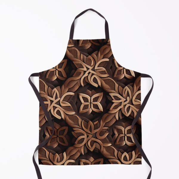 Artikelvorschau, Aesthetic Coarse Brown Scandinavian Pattern Digital Painting entworfen und verkauft von CodeAndColors.