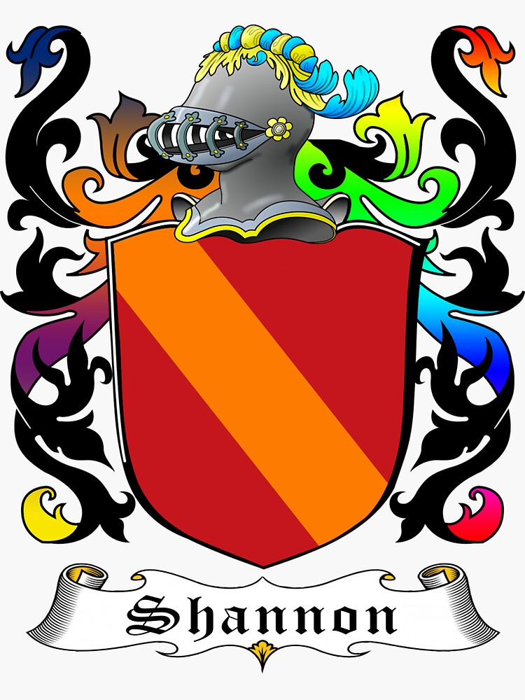 "SHANNON FAMILY CREST" Sticker For Sale By CathalDevlin | Redbubble