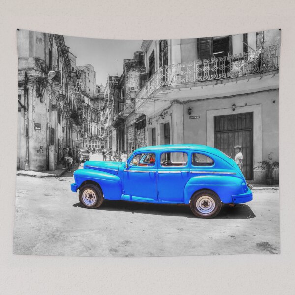 Item preview, Blue Car, Havana, Cuba,  designed and sold by Paul Thompson Photography.