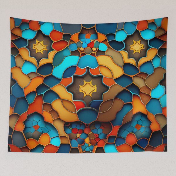 Aperçu de l'œuvre Brilliant Coarse Eclectic Pattern Digital Painting créée et vendue par CodeAndColors.