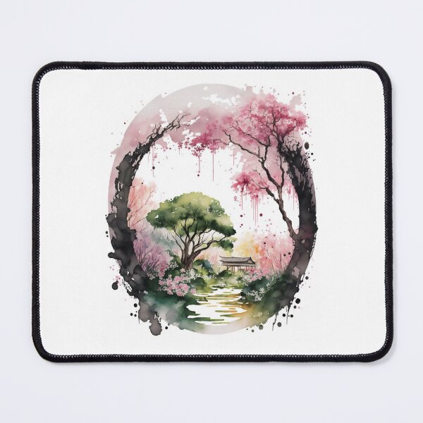 Item preview, Japanese Garden Water Color Illustration designed and sold by raybender.