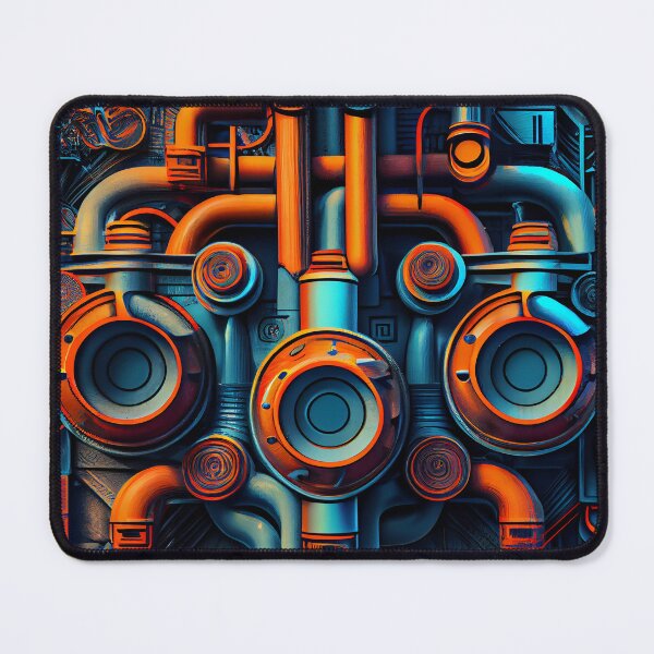 Artikelvorschau, Artistic Vibrant Industrial Pattern Digital Painting entworfen und verkauft von CodeAndColors.