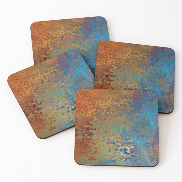 Item preview, Vintage Rusted Colorful Copper and Blue designed and sold by meggydesigns.