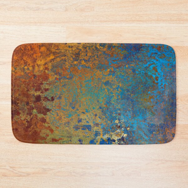 Item preview, Vintage Rusted Colorful Copper and Blue designed and sold by meggydesigns.