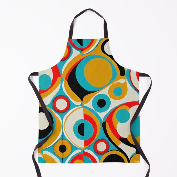 Aperçu de l'œuvre Colorful Energetic Midcentury Modern Pattern Digital Painting créée et vendue par CodeAndColors.