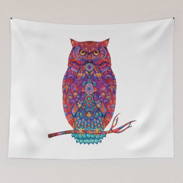 Item preview, I LOVE ART_ COLORFUL OWL designed and sold by AI-Collections.