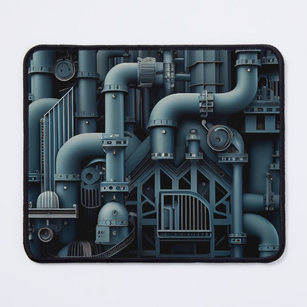 Item preview, Complex Industrial Pattern Digital Painting designed and sold by CodeAndColors.