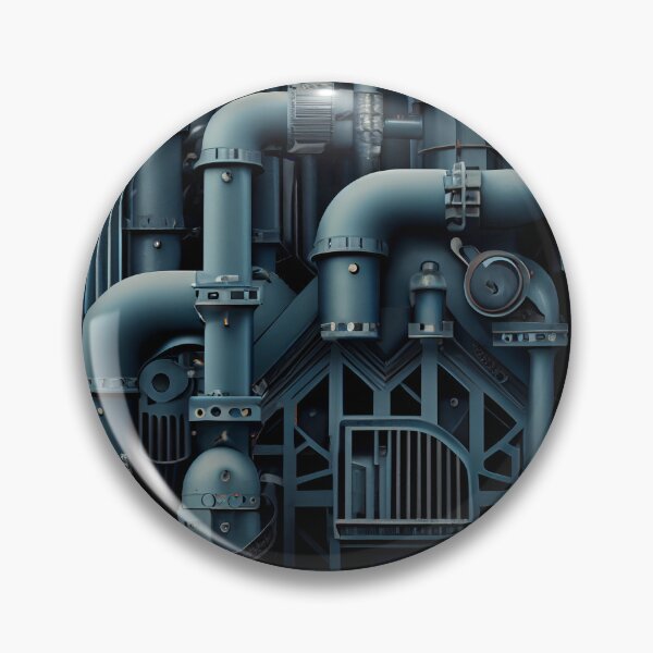 Item preview, Complex Industrial Pattern Digital Painting designed and sold by CodeAndColors.