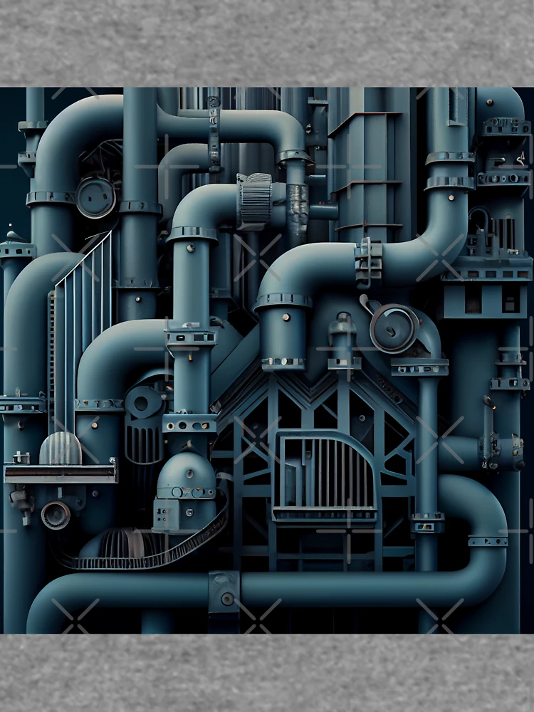 Thumbnail 6 von 6, Leichter Pullover, Complex Industrial Pattern Digital Painting designt und verkauft von CodeAndColors.