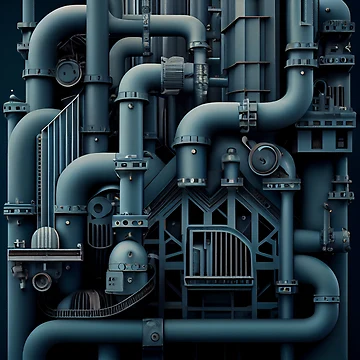 Vorschaubild zum Design Complex Industrial Pattern Digital Painting von CodeAndColors