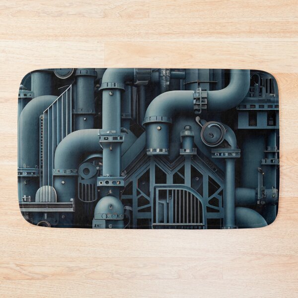 Item preview, Complex Industrial Pattern Digital Painting designed and sold by CodeAndColors.