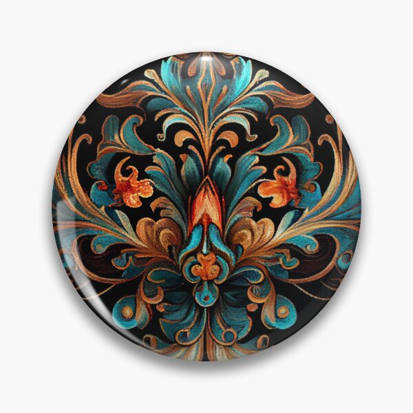 Artikelvorschau, Baroque Eclectic Pattern Digital Painting entworfen und verkauft von CodeAndColors.