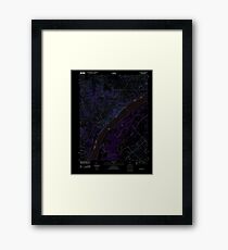 USGS TOPO Map Illinois IL Olmsted 20120808 TM Inverted Framed Print