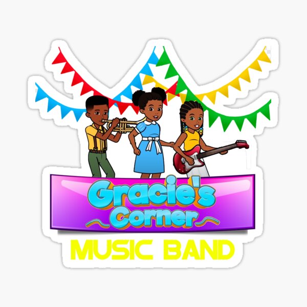 "Gracie's Corner Sticker Music Band Kids" Sticker for Sale by Radestan