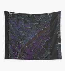 USGS TOPO Map Illinois IL Olmsted 20120808 TM Inverted Wall Tapestry