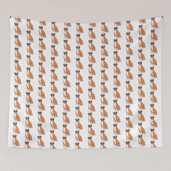 Item preview, Boxer Dog cartoon illustration designed and sold by Yarafantasyart.