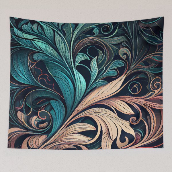 Item preview, Enchanted Line Pattern Digital Painting designed and sold by CodeAndColors.
