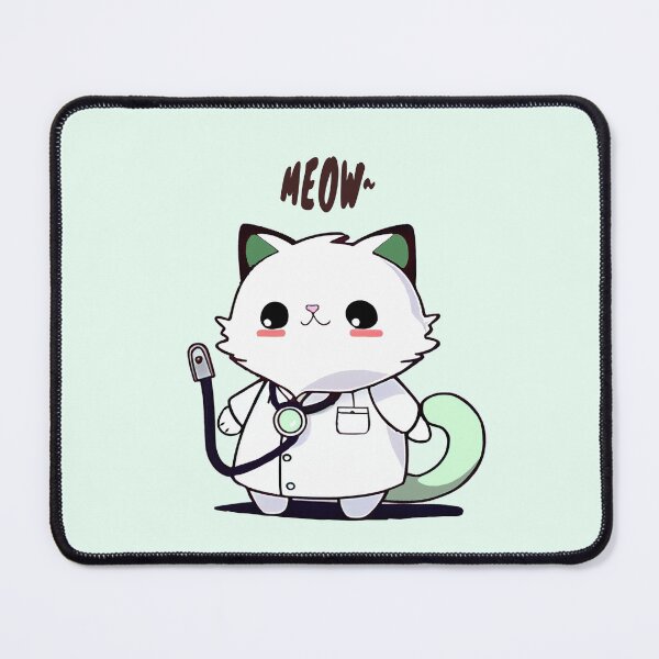 Item preview, Cat Society | Cat Doctor Healing Ridiculous Big Mouth Symptom with Cuteness designed and sold by ehartstudio.