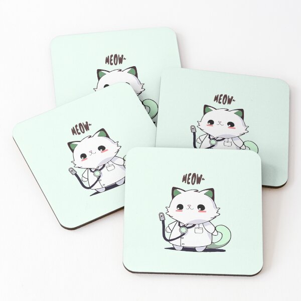 Item preview, Cat Society | Cat Doctor Healing Ridiculous Big Mouth Symptom with Cuteness designed and sold by ehartstudio.