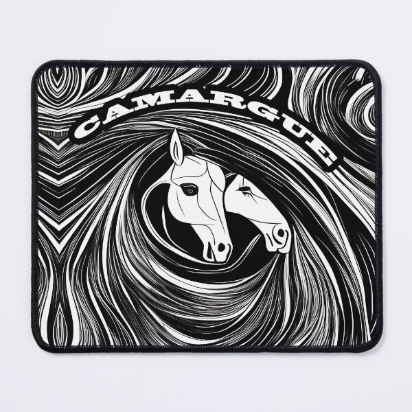Item preview, Double abstract white horse designed and sold by Astralia.