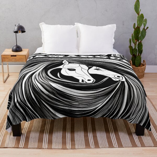 Item preview, Double abstract white horse designed and sold by Astralia.