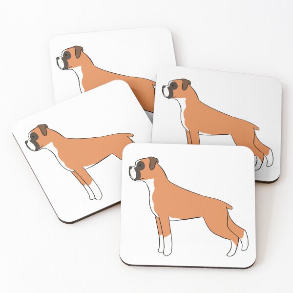 Item preview, Boxer Dog cartoon illustration designed and sold by Yarafantasyart.