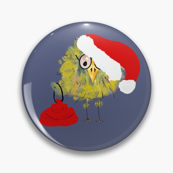 Item preview, Funny Bird in Santa Hat with Gift Sack! designed and sold by designs-by-ann.