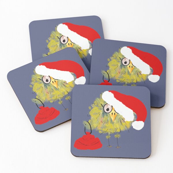 Item preview, Funny Bird in Santa Hat with Gift Sack! designed and sold by designs-by-ann.