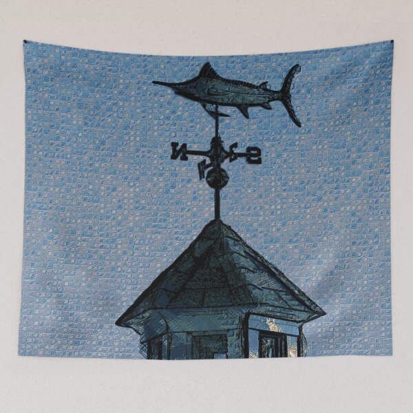 Item preview, Swordfish Weather Vane designed and sold by Finding Fortuity.