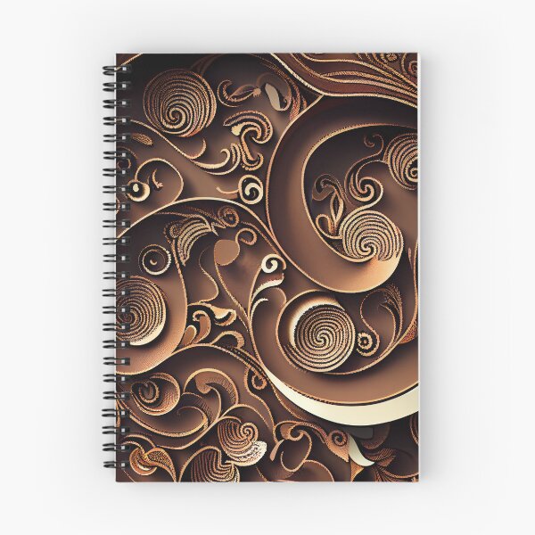 Item preview, Brown Abstract Asian Pattern Digital Painting designed and sold by CodeAndColors.