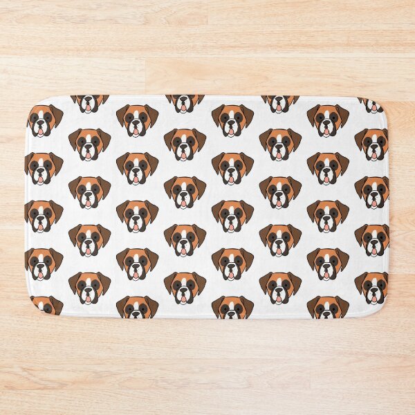 Item preview, Boxer Dog face cartoon illustration designed and sold by Yarafantasyart.