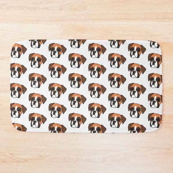 Item preview, Boxer Dog face cartoon illustration designed and sold by Yarafantasyart.