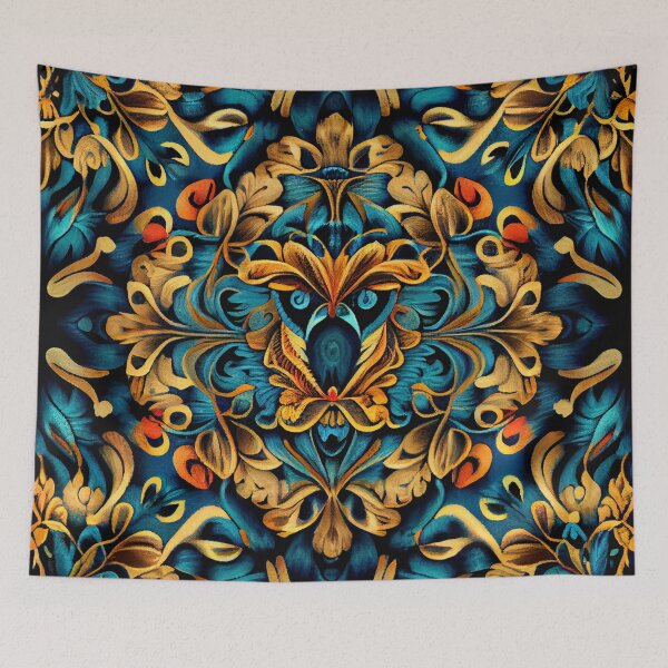 Item preview, Balanced Dramatic Eclectic Pattern Digital Painting designed and sold by CodeAndColors.