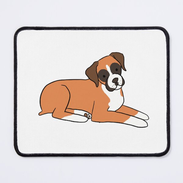 Item preview, Cute Boxer Dog cartoon illustration designed and sold by Yarafantasyart.