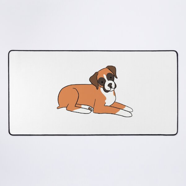 Item preview, Cute Boxer Dog cartoon illustration designed and sold by Yarafantasyart.