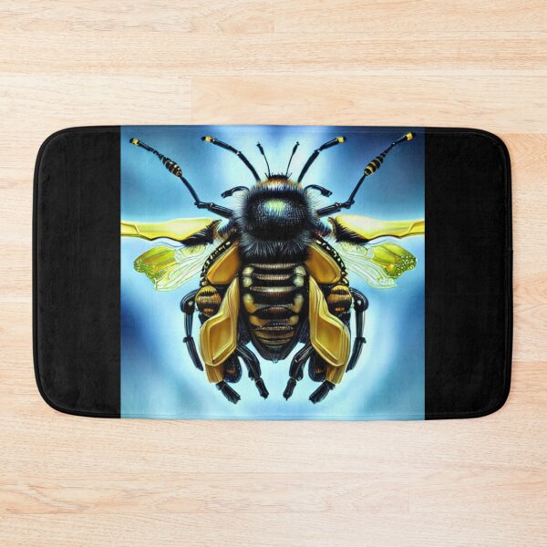 Item preview, Bio-Mechanical AI Fantasy Bumblebee Blue Design designed and sold by EarthArtDesigns.