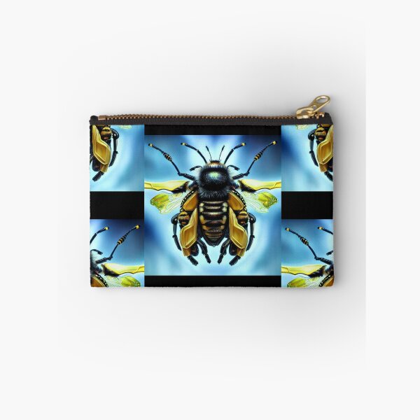 Item preview, Bio-Mechanical AI Fantasy Bumblebee Blue Design designed and sold by EarthArtDesigns.
