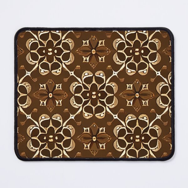 Item preview, Aesthetic Coarse Brown Scandinavian Pattern Digital Painting designed and sold by CodeAndColors.