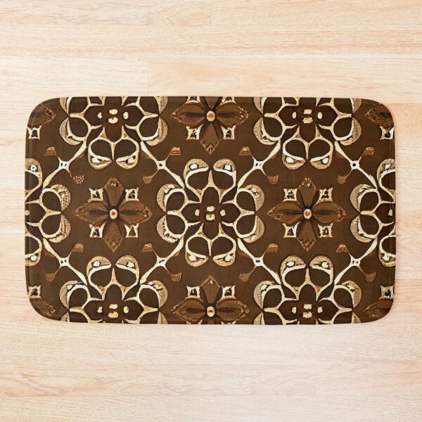 Item preview, Aesthetic Coarse Brown Scandinavian Pattern Digital Painting designed and sold by CodeAndColors.