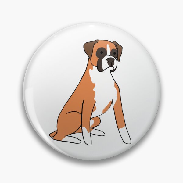 Item preview, Cute Boxer Dog cartoon illustration designed and sold by Yarafantasyart.