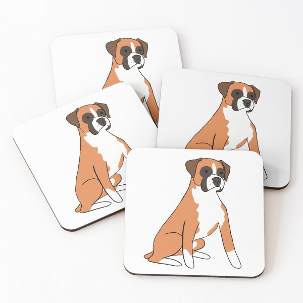 Item preview, Cute Boxer Dog cartoon illustration designed and sold by Yarafantasyart.