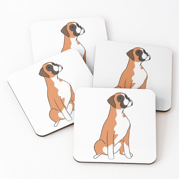 Item preview, Cute Boxer Dog cartoon illustration designed and sold by Yarafantasyart.