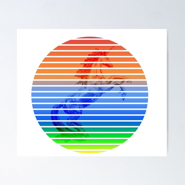 Item preview, Unicorn in the color circle designed and sold by Bigrow.