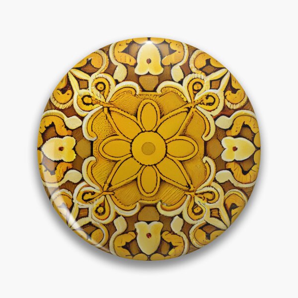 Artikelvorschau, Enchanted Yellow Balanced Eclectic Pattern Digital Painting entworfen und verkauft von CodeAndColors.