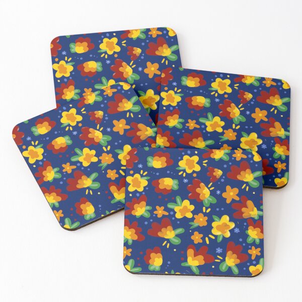 Item preview, Whimsical floral pattern designed and sold by beccainskeep.
