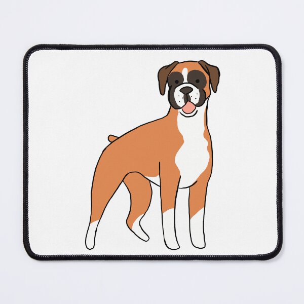 Item preview, Boxer Dog cartoon illustration designed and sold by Yarafantasyart.