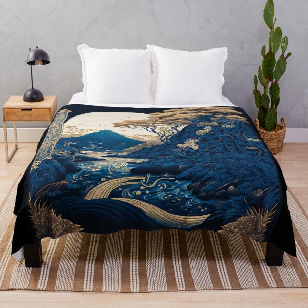 Item preview, Landscape  Chinese Japanese style Rinpa painting sticker designed and sold by PhiloSophyEye.