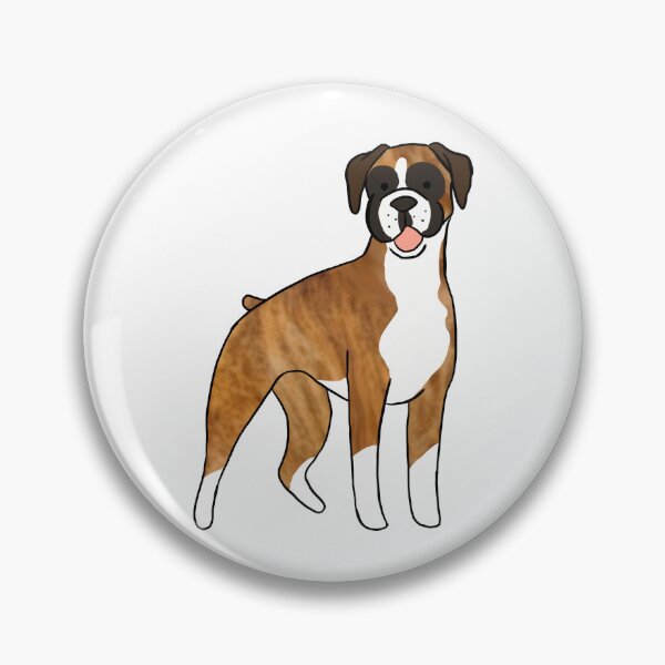 Item preview, Boxer Dog cartoon illustration designed and sold by Yarafantasyart.