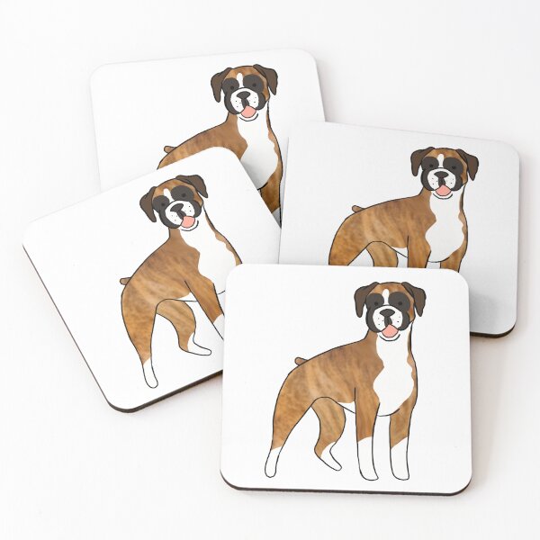 Item preview, Boxer Dog cartoon illustration designed and sold by Yarafantasyart.